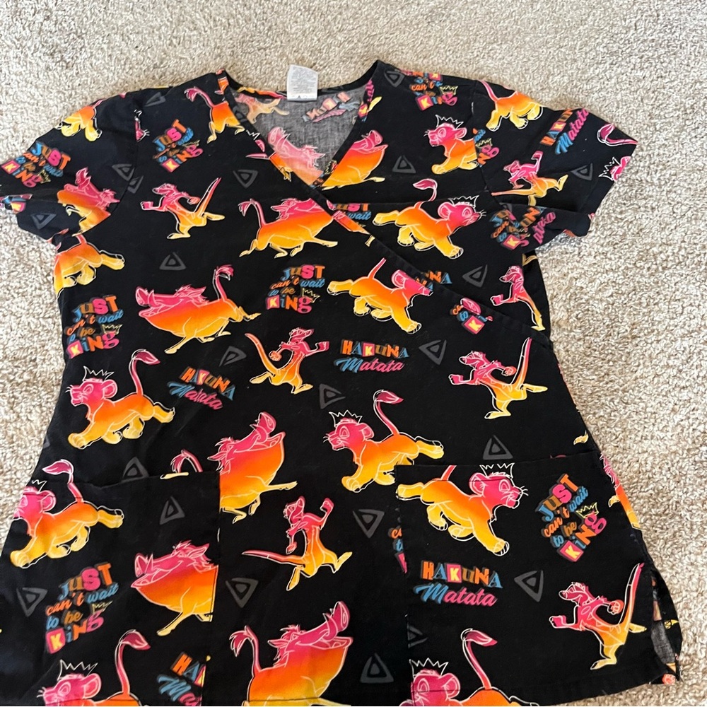 Lion King Scrub Top